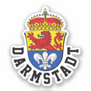 Coat of Arms of Darmstadt, Germany Sticker