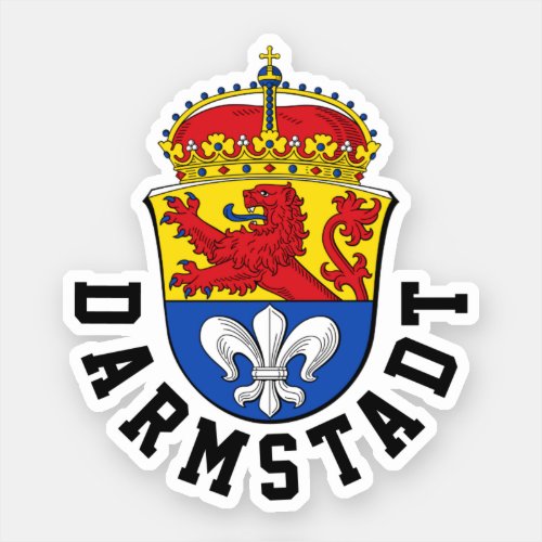 Coat of Arms of Darmstadt Germany Sticker