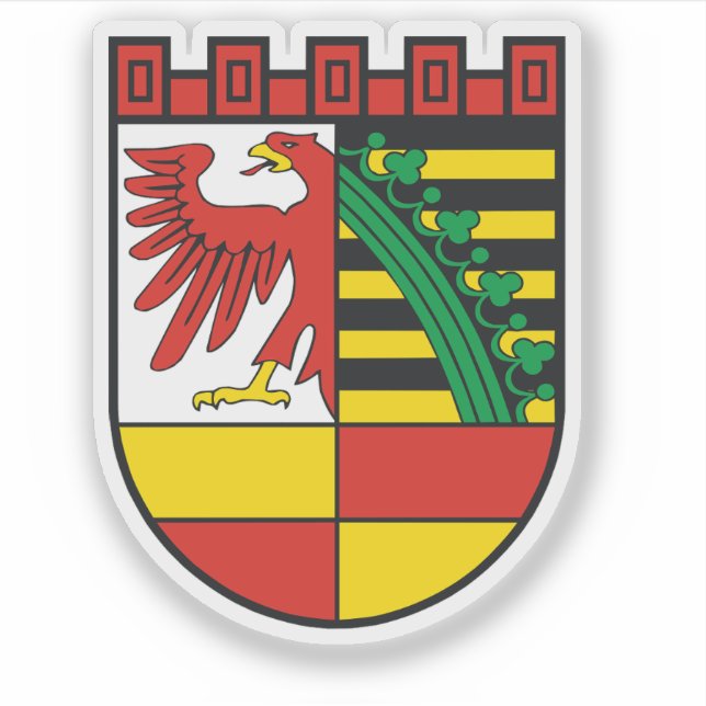 Coat of arms of Dessau Sticker (Front)