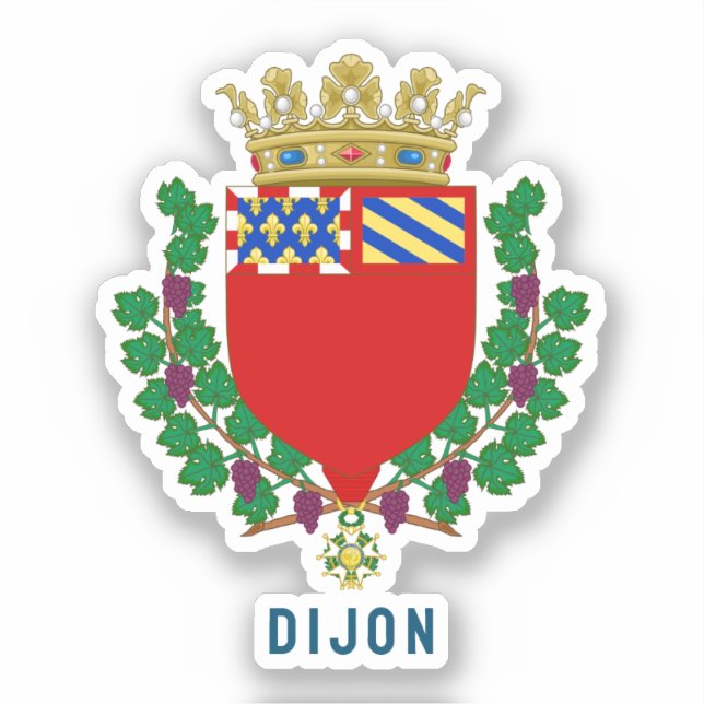 Coat of arms of Dijon, France Sticker (Front)