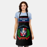 Coat Of Arms Of Dominican Republic Apron at Zazzle