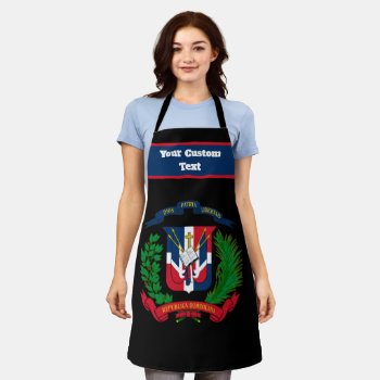 Coat Of Arms Of Dominican Republic Apron by maxiharmony at Zazzle