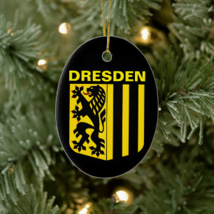 Coat of Arms of Dresden, Germany Ceramic Ornament
