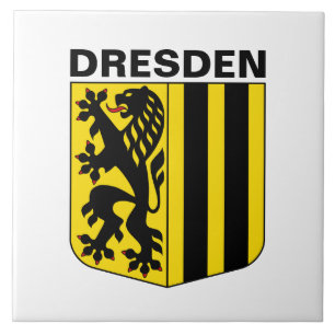 Coat of Arms of Dresden, Germany Ceramic Tile