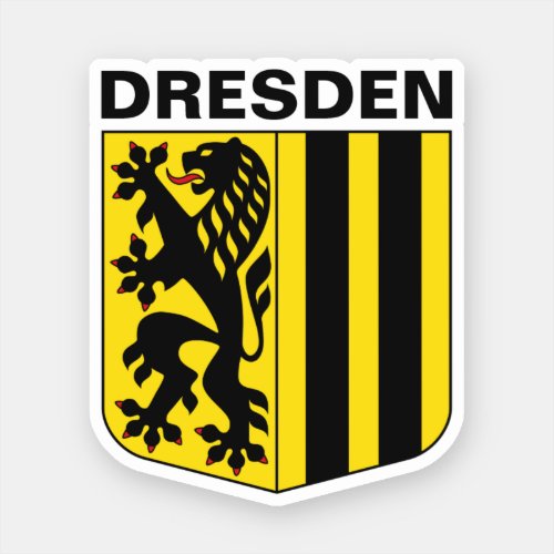 Coat of Arms of Dresden Germany Sticker