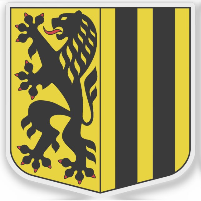 Coat of arms of Dresden, Germany Sticker (Front)