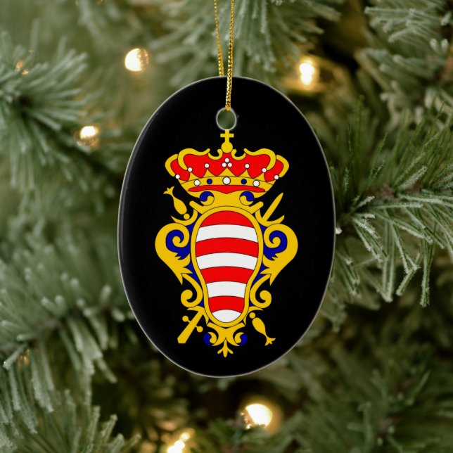 Coat of Arms of Dubrovnik - Croatia Ceramic Orname Ornament (Tree)