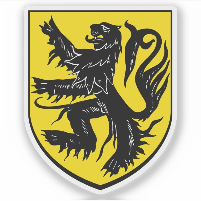 Coat of arms of Dudelange, Luxembourg Sticker (Front)