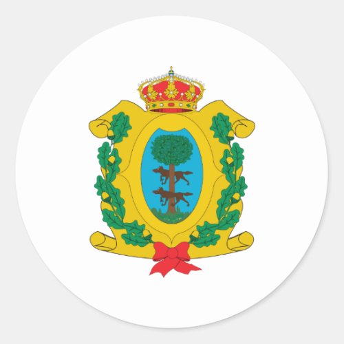 Coat of arms of Durango Mexico Official Symbol Classic Round Sticker