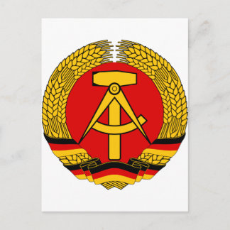 Coat of arms of East Germany Postcard