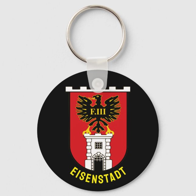 Coat of Arms of Eisenstadt - AUSTRIA Keychain (Front)