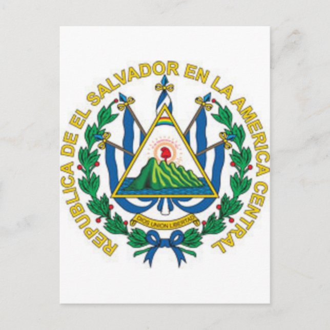 Coat of Arms of El Salvador Postcard (Front)