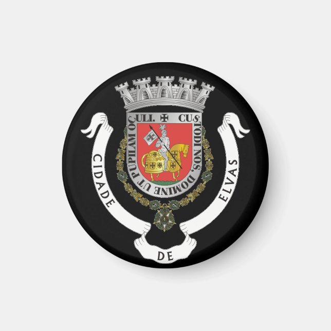 Coat of Arms of Elvas, Portugal Magnet (Front)