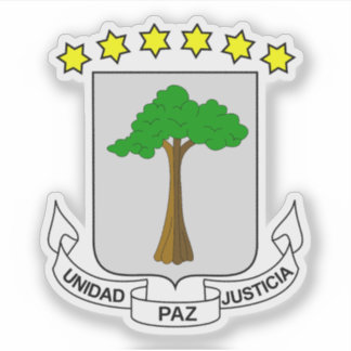 Coat of arms of Equatorial Guinea Sticker