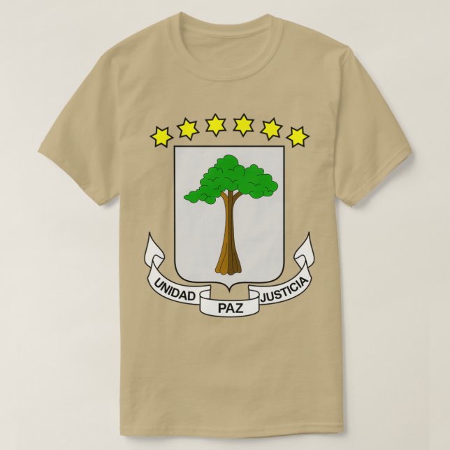 Coat of Arms of Equatorial Guinea T-Shirt (Design Front)