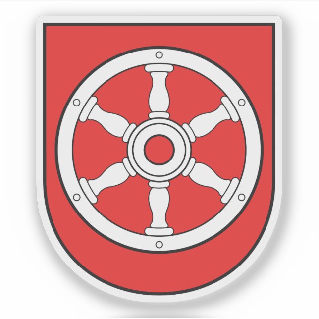 Coat of arms of Erfurt, Germany Sticker (Front)