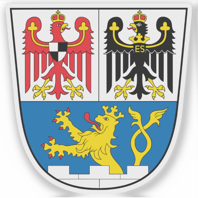 Coat of arms of Erlangen, Germany Sticker (Front)
