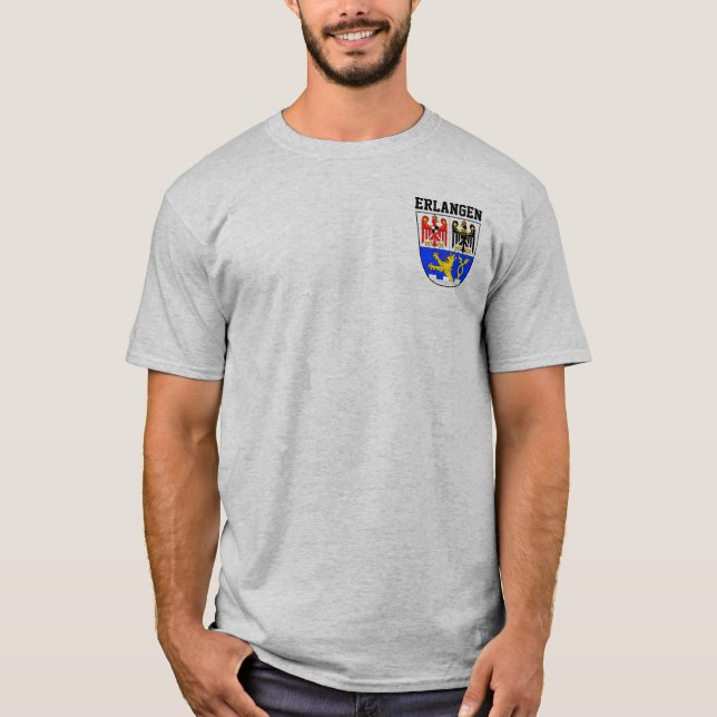 Coat of Arms of Erlangen, GERMANY T-Shirt (Front)