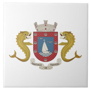 Coat of Arms of Fajardo - PUERTO RICO Ceramic Tile