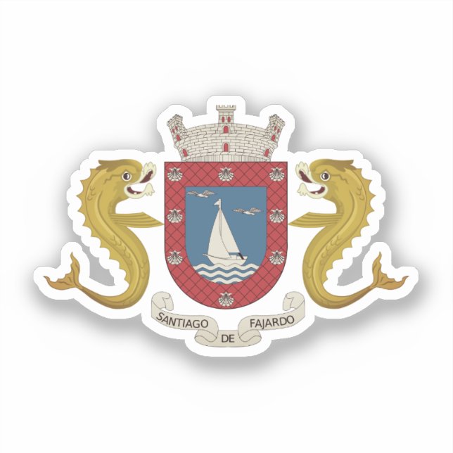 Coat of Arms of Fajardo - PUERTO RICO Sticker (Front)