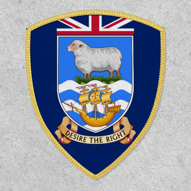 Coat of Arms of Falkland Islands Patch (Front)