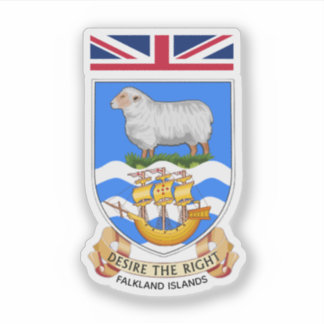 Coat of Arms of Falkland Islands Sticker