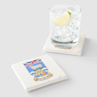 Coat of Arms of Falkland Islands Stone Coaster
