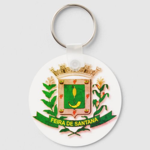 Coat of Arms of Feira de Santana Bahia Brazil Keychain