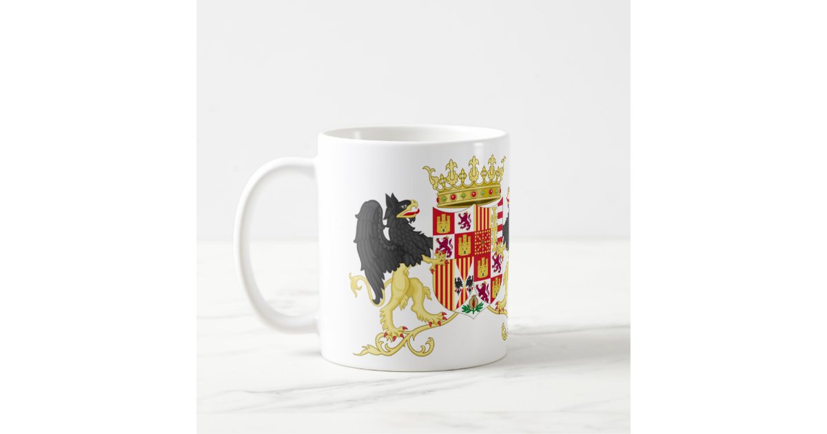 Coat Of Arms Of Ferdinand II Of Aragon With Suppor Coffee Mug | Zazzle