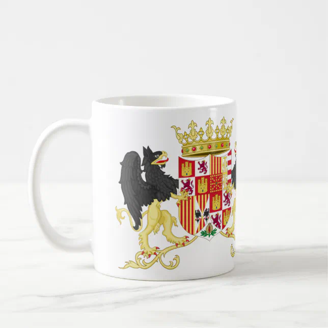 Coat Of Arms Of Ferdinand II Of Aragon With Suppor Coffee Mug | Zazzle