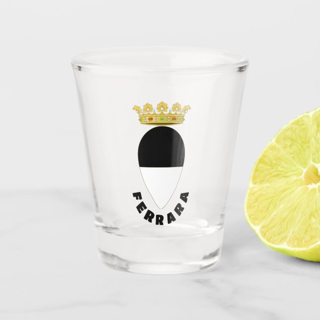 Coat of Arms of Ferrara, ITALY Shot Glass (Front)