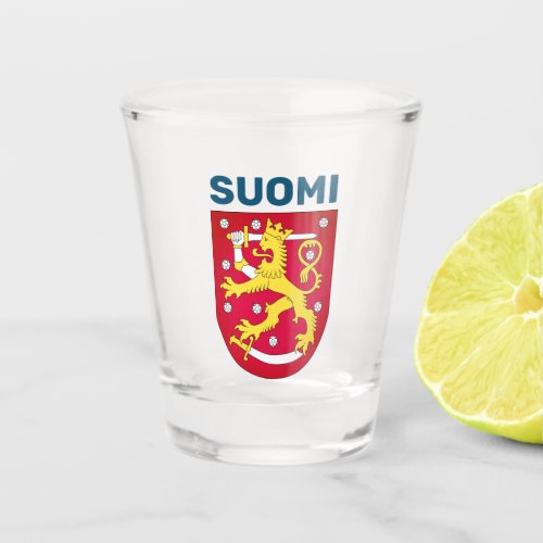 Coat of Arms of Finland Shot Glass