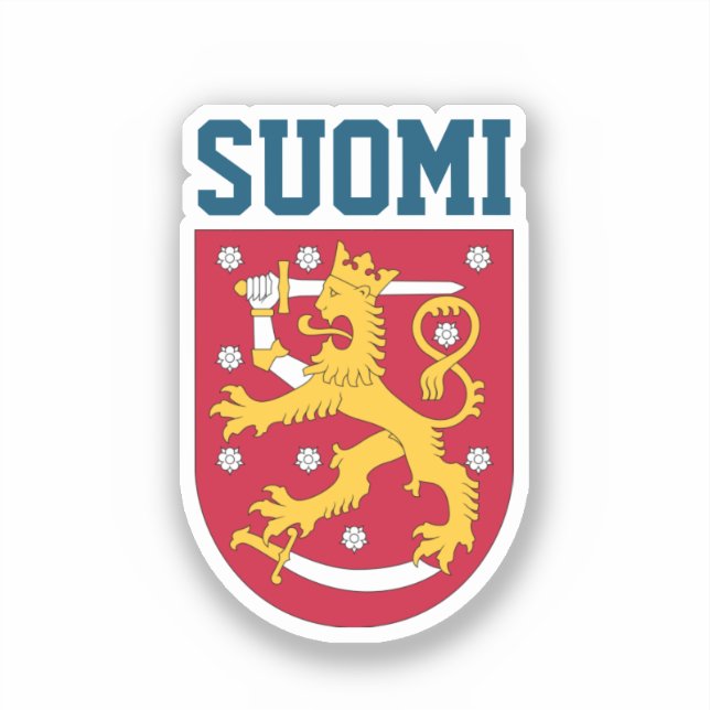 Coat of Arms of Finland Sticker (Front)