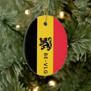 Coat of Arms of Flanders Ceramic Ornament