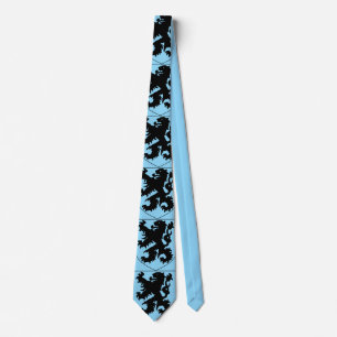 Coat of Arms of Flanders Heraldic Necktie