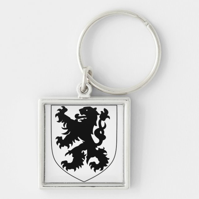 Coat of Arms of Flanders Keychain (Front)