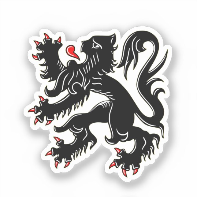Coat of Arms of Flanders Sticker (Front)