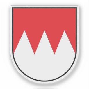 Coat of arms of Franconia, Germany Sticker