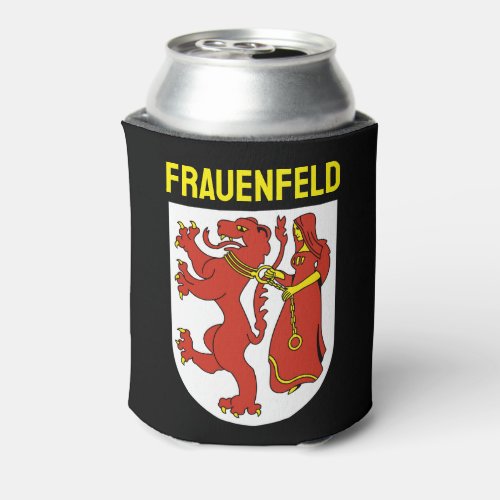 Coat of Arms of Frauenfeld Switzerland Can Cooler
