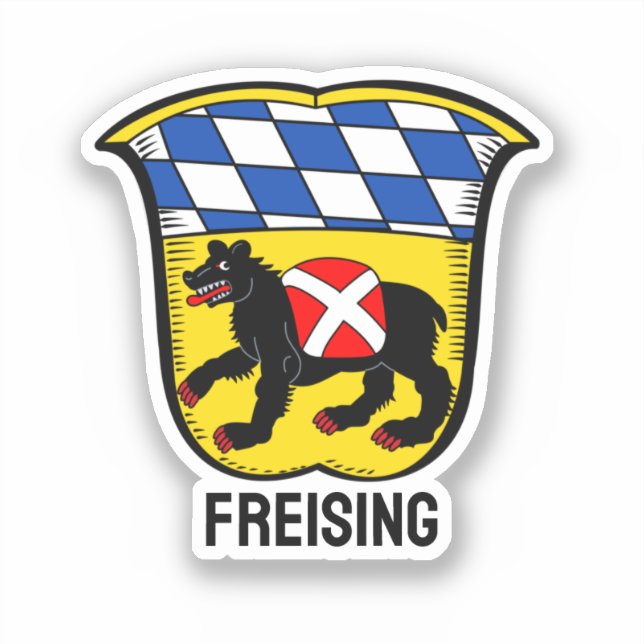 Coat of Arms of Freising, Germany Sticker (Front)