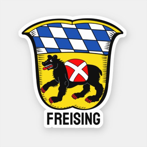 Coat of Arms of Freising Germany Sticker