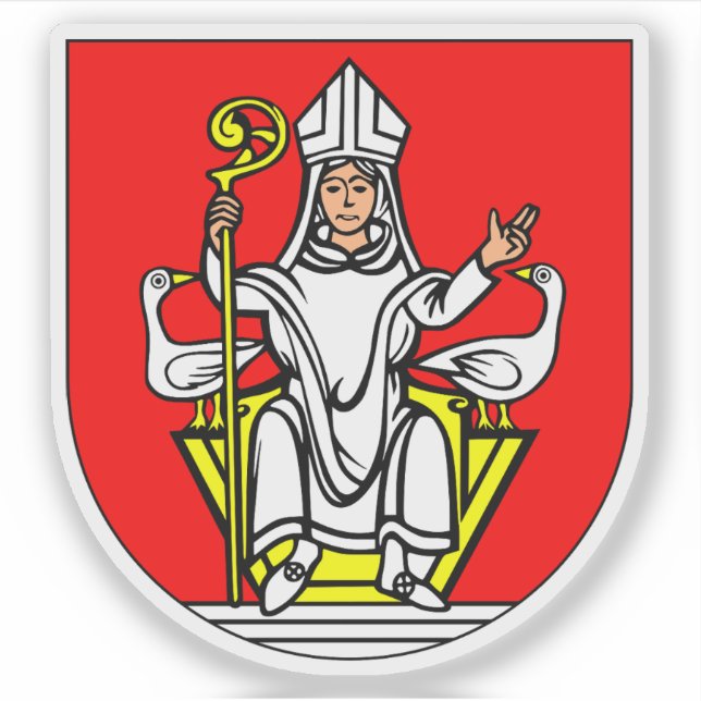 Coat of arms of Frenštát pod Radhoštěm, Czech Repu Sticker (Front)