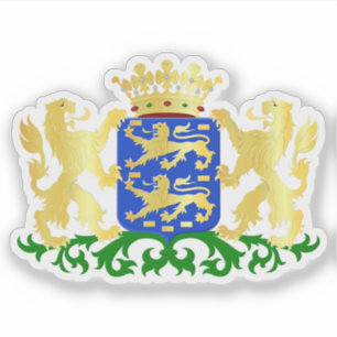 Coat of arms of Friesland, the Netherlands Sticker