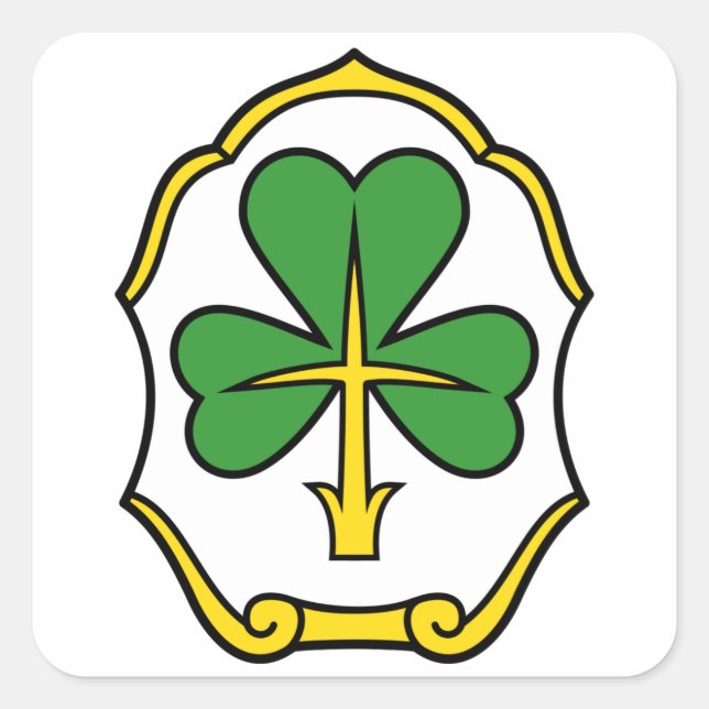 Coat of Arms of Fürth, Germany Square Sticker (Front)