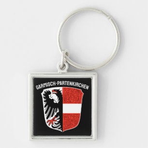 Coat of Arms of Garmisch-Partenkirchen, Germany Keychain