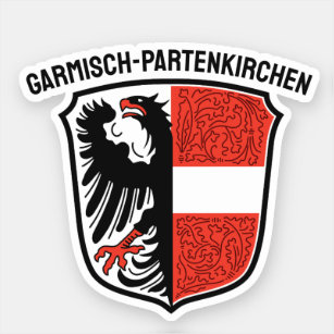 Coat of Arms of Garmisch-Partenkirchen, Germany Sticker