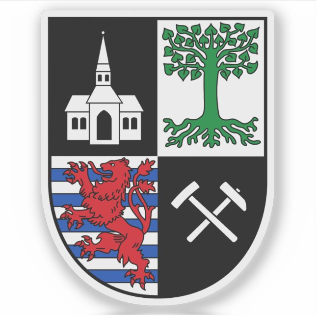 Coat of arms of Gelsenkirchen, Germany Sticker (Front)