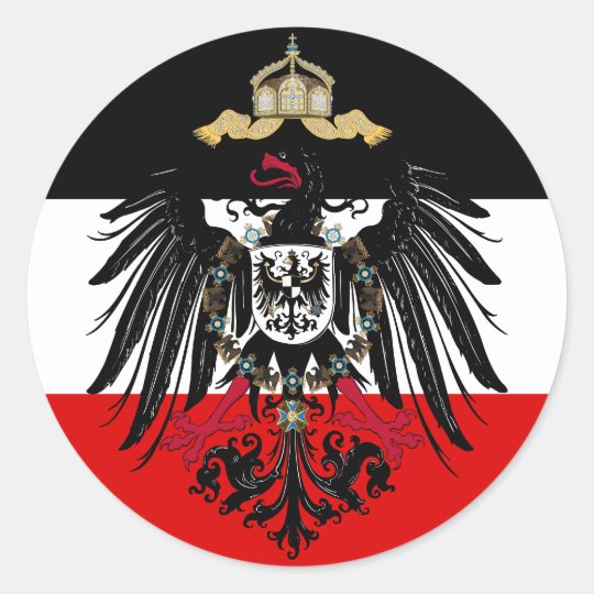 Coat Of Arms Of German Empire Classic Round Sticker