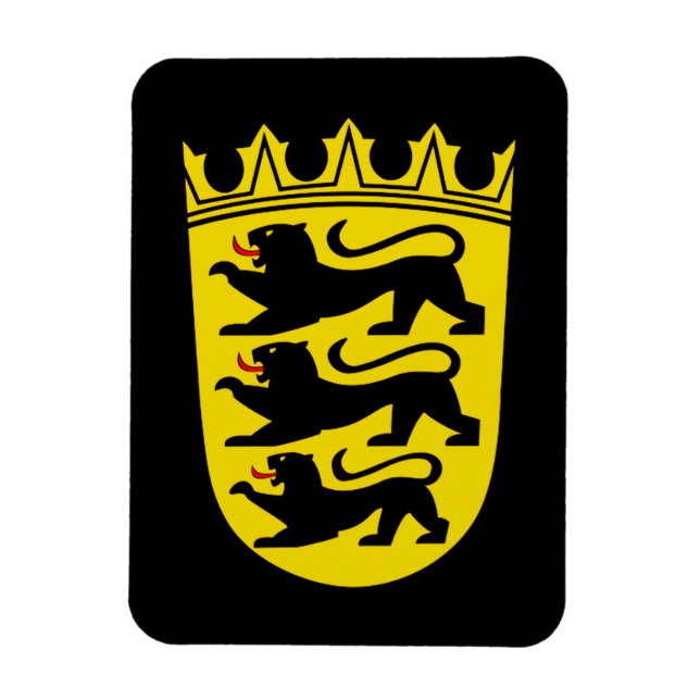 Coat of arms of Germany state Baden-Wurttemberg Magnet (Vertical)