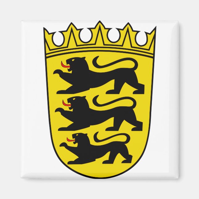 Coat of arms of Germany state Baden-Wurttemberg Magnet (Front)